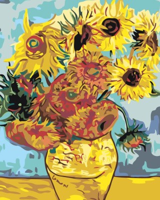 Картина по номерам «Подсолнухи» Ван Гога