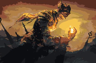 Картина по номерам «Dark Souls Дарк Соулс: Душа пепла 3»