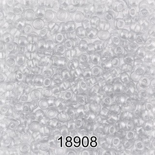 Бисер Чехия круглый 6 10/0, 2,3 мм, 500 г, цвет: 18908 светло-серебрянный металлик