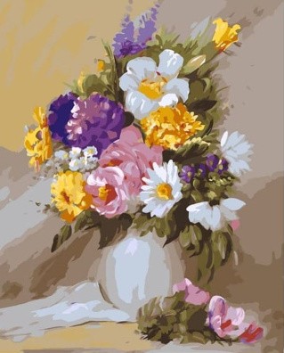 Картина по номерам «Разноцветный букет» Картина по номерам «Разноцветный букет»