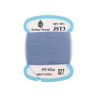Нитки для вышивания SumikoThread, цвет: №027 голубой, 40 м