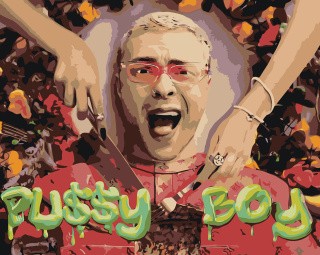 Картина по номерам «Егор Крид: альбом Pussy Boy арт 40x50»