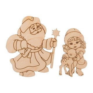 Заготовки для декорирования «Дедушка Мороз со Снегурочкой», Mr. Carving