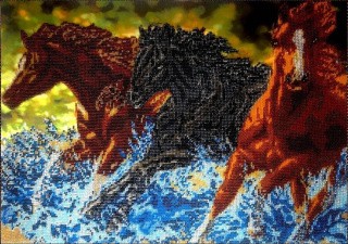 Набор для вышивания «Бегущие лошади»