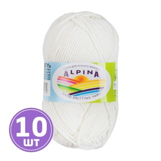 Пряжа Alpina MISTY (01), белый, 10 шт. по 50 г Пряжа Alpina MISTY (01), белый, 10 шт. по 50 г