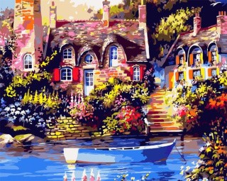 Картина по номерам «Дом» Картина по номерам «Дом»