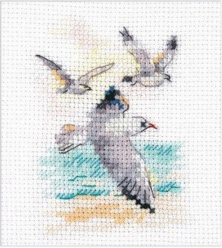 Набор для вышивания «Ветер с моря. Чайки»