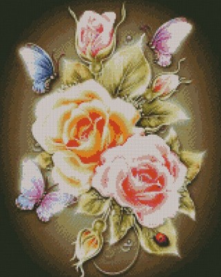 Алмазная вышивка «Розы» Алмазная вышивка «Розы»