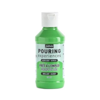 Акриловая краска Pouring для техники Флюид Арт, 118 мл, цвет: 524620 зеленый, Pebeo