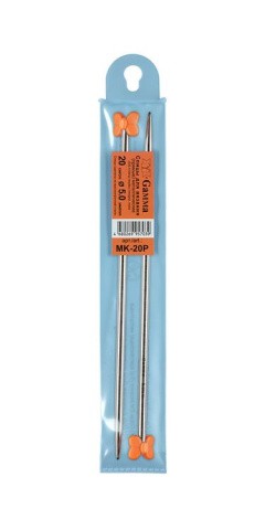 Спицы прямые, сталь, d 5 мм, 20 см, Gamma