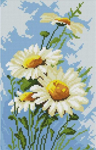 Алмазная вышивка «Любимые ромашки» Алмазная вышивка «Любимые ромашки»