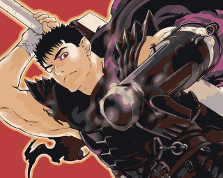 Картина по номерам «Берсерк Berserk манга аниме: Гатс арт» Картина по номерам «Берсерк Berserk манга аниме: Гатс арт»