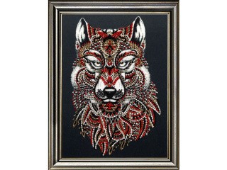 Рисунок на ткани «Волк»