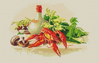 Алмазная вышивка «Омары» Алмазная вышивка «Омары»