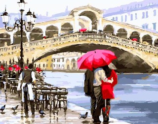 Картина по номерам «У моста в Венеции»