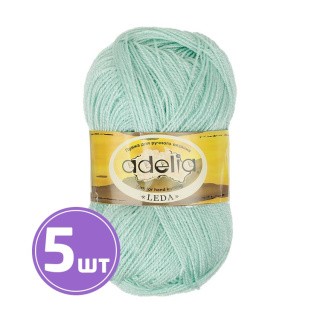 Пряжа Adelia LEDA (203), мятный, 5 шт. по 100 г