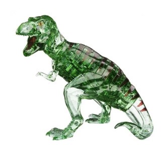 3D Головоломка Crystal Puzzle «Динозавр T-Rex зеленый со стикерами»