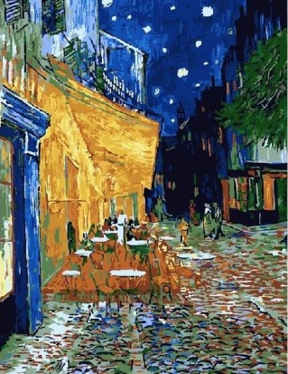 Картина по номерам «Ночное кафе» Ван Гога