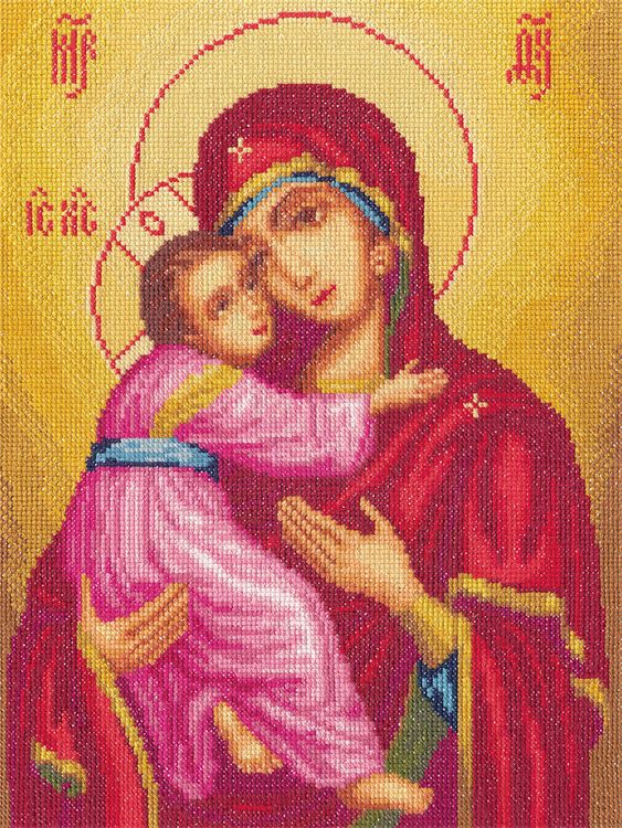 Набор для вышивания «Икона Божией Матери Владимирская»