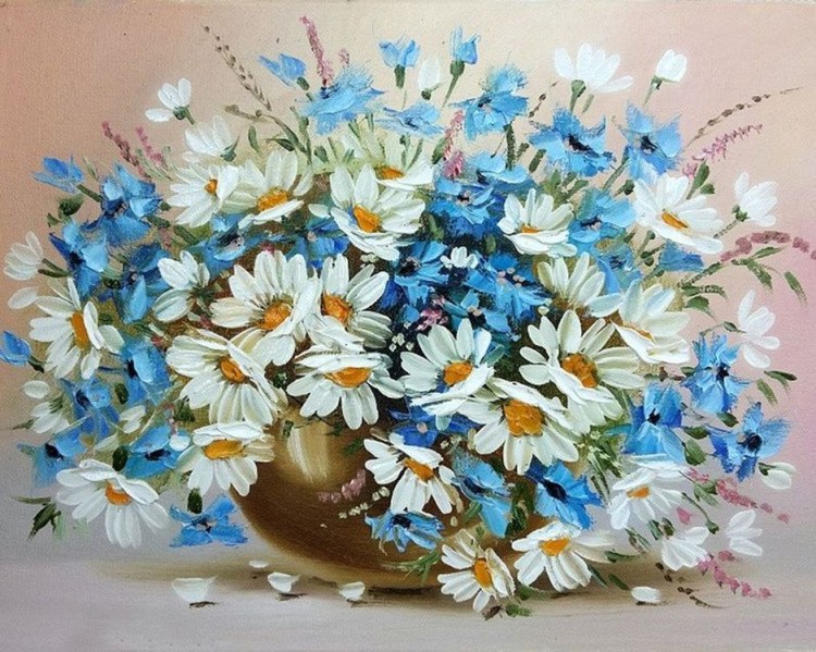 Алмазная вышивка «Полевой букет» — картинка 2