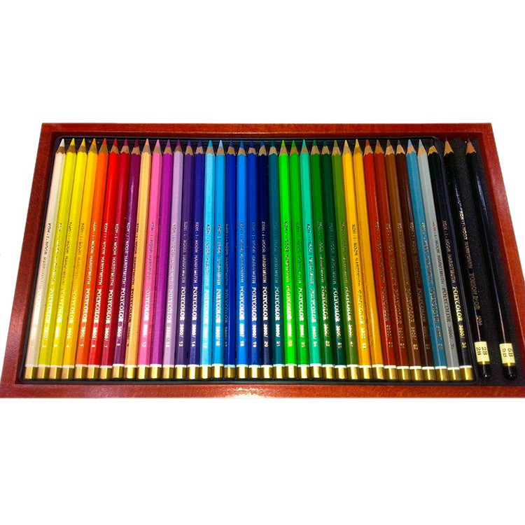 Карандаши цветные KOH-I-NOOR «Polycolor», 36 цв., грифель 3,8 мм, заточенные — картинка 3