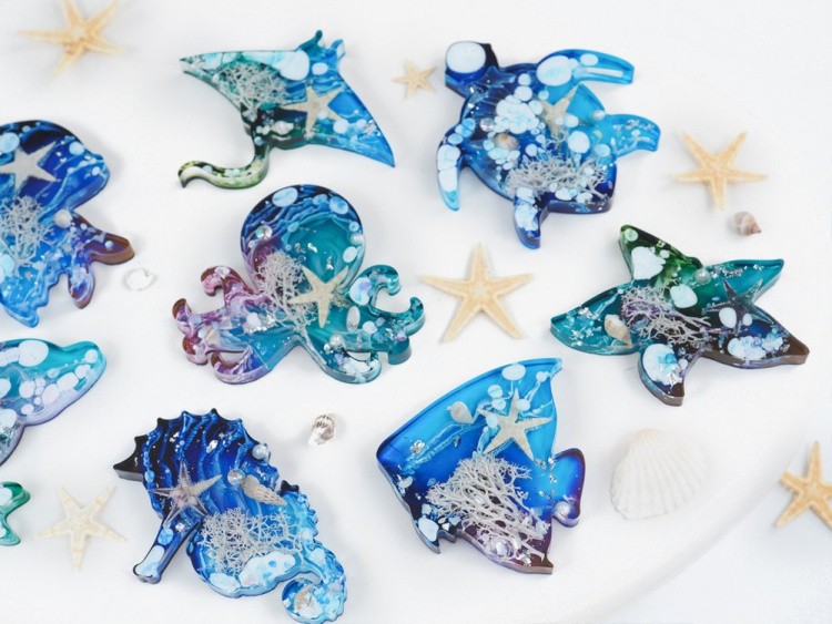 Силиконовый молд - Морской №2, 26x13см, 1 шт. — картинка 3