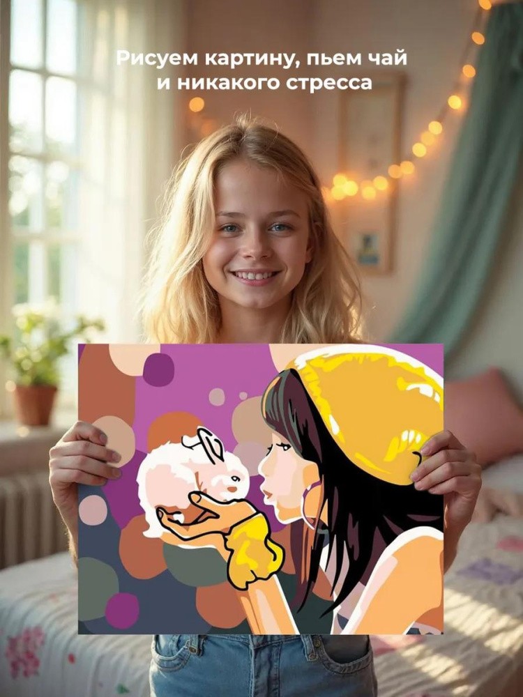 Картина по номерам «Маленький кролик» — картинка 6