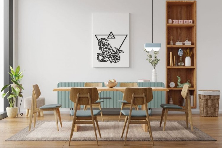 Деревянный интерьерный пазл, панно «Козерог», EWA Design — картинка 4