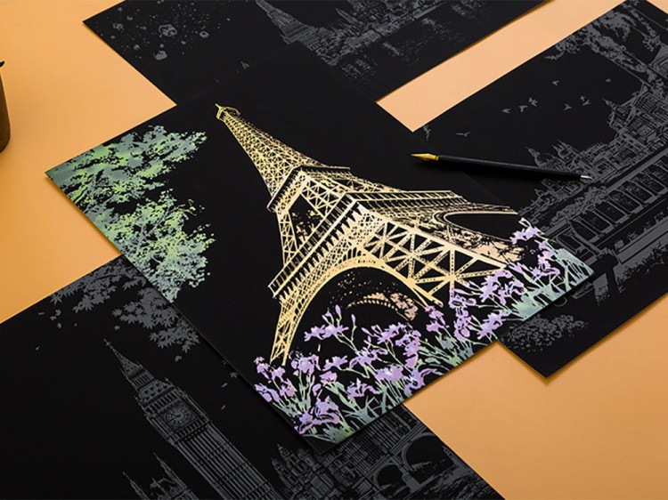 Скретч-картина «Paris» (цветная) — картинка 7