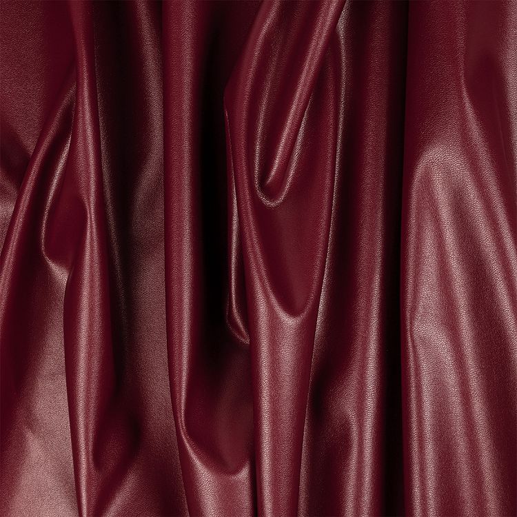Кожа на трикотаже, 5 м x 137 см, 220 г/м², цвет: бордовый, TBY — картинка 5