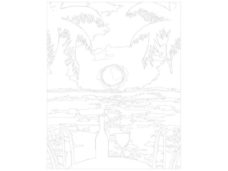 Картина по номерам «Романтический закат» — картинка 3