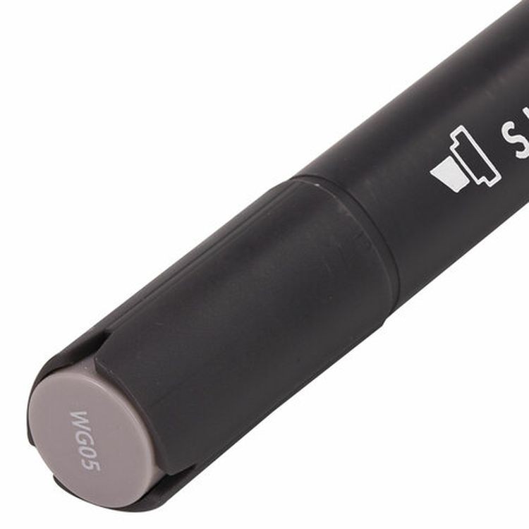 Маркер для скетчинга двусторонний 1 мм - 6 мм BRAUBERG ART CLASSIC, цвет: теплый серый — картинка 6