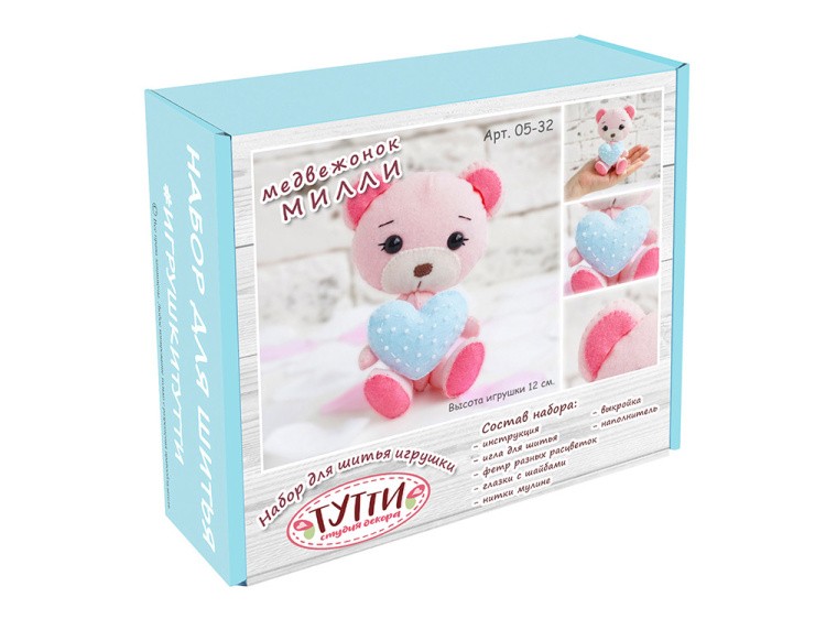 Набор для шитья игрушки «Медвежонок Милли» — картинка 3