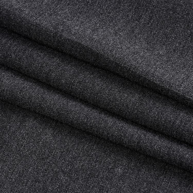 Ткань Джерси, 1 м x 155 см, 350 г/м², цвет: серый меланж, TBY — картинка 3