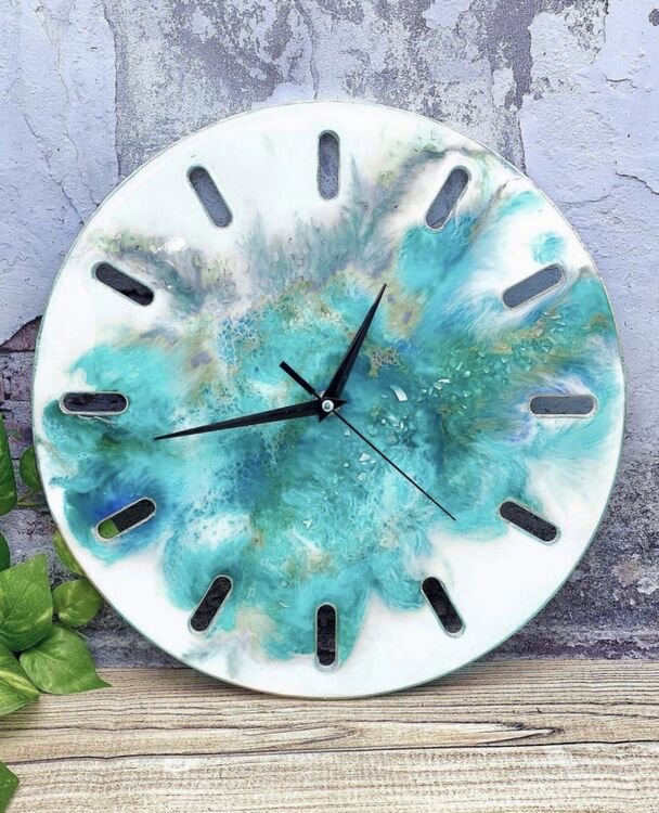 Силиконовый молд - Часы с рисками, d 33 см — картинка 4