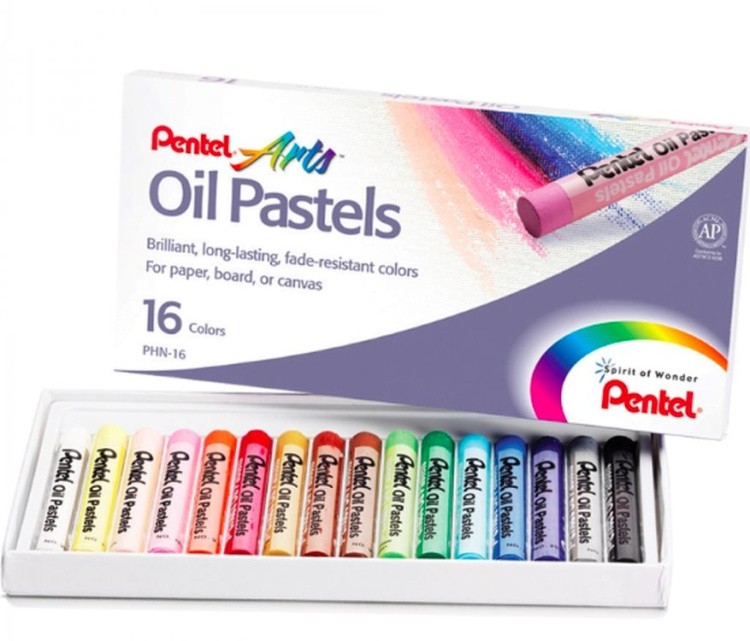 Пастель масляная Pentel Arts Oil Pastels, 16 цв.