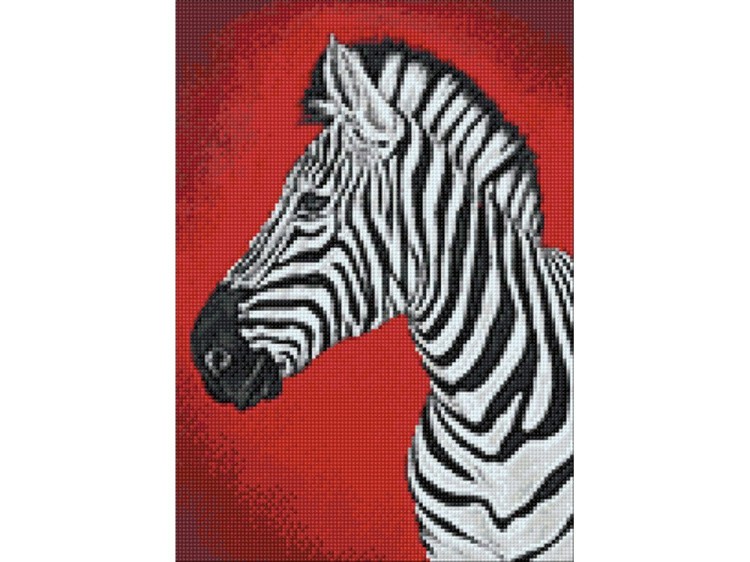 Алмазная вышивка «Зебра» — картинка 2