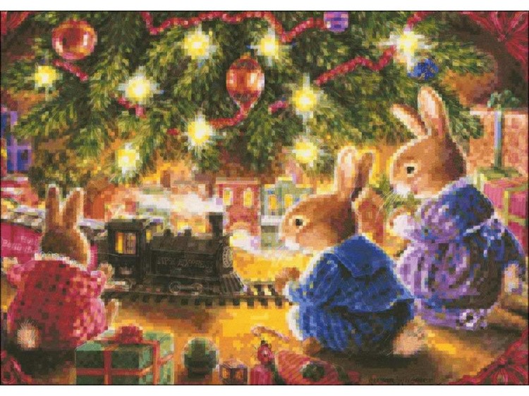 Алмазная вышивка «Зимняя сказка» — картинка 2