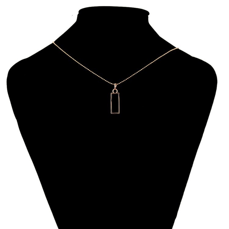 Металлический молд для кулона прямоугольный, цвет: розовое золото, 1 шт. — картинка 4