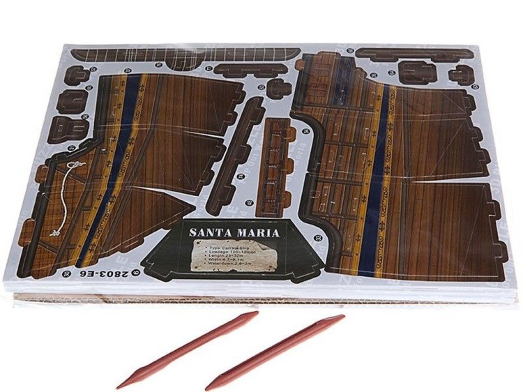 3D-пазл CubicFun Корабль «Санта Мария» — картинка 2