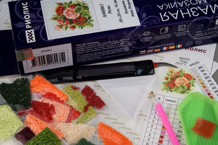 Алмазная вышивка «Розы» — картинка 2