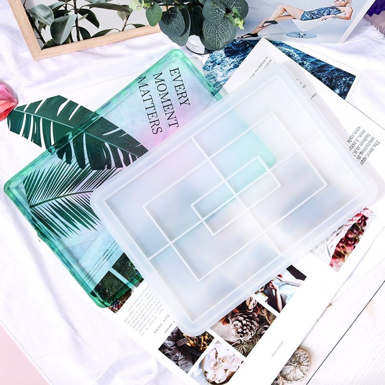 Силиконовый молд - Тарелка прямоугольник, 31x22см — картинка 4