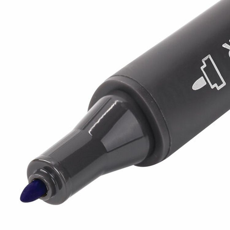 Маркер для скетчинга двусторонний 1 мм - 6 мм BRAUBERG ART CLASSIC, цвет: ультрамарин — картинка 4