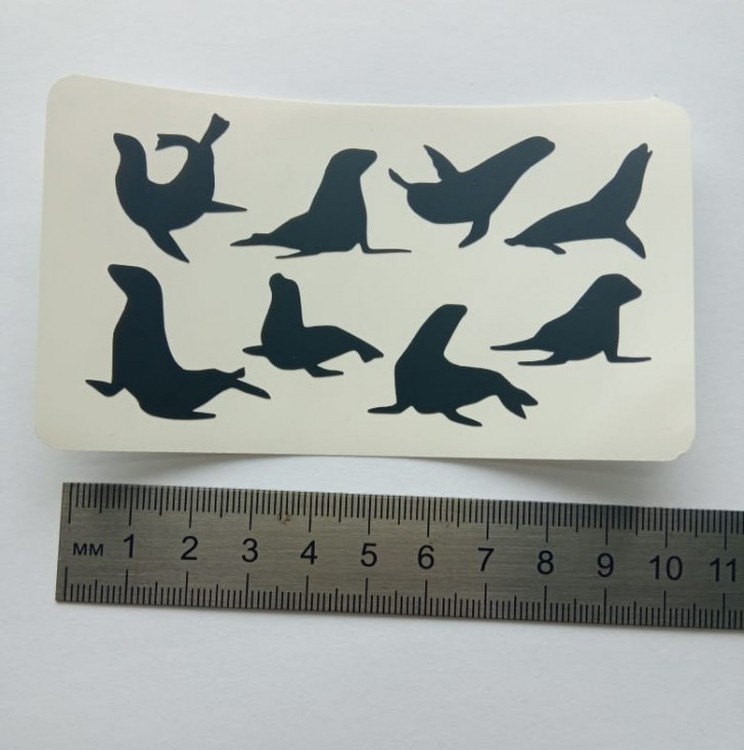 №914 Наклейка (Черные) Sticker, Art Blong — картинка 3