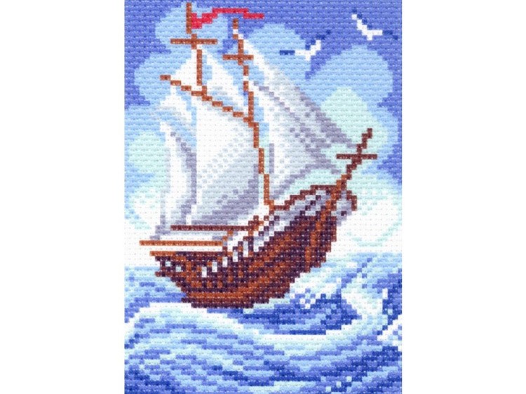 Рисунок на канве «Кораблик»