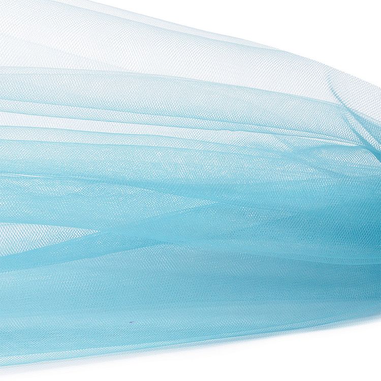 Еврофатин мягкий матовый Hayal Tulle, 5 м, ширина 300 см, 100% полиэстер, цвет: светло-голубой, Hayal — картинка 2