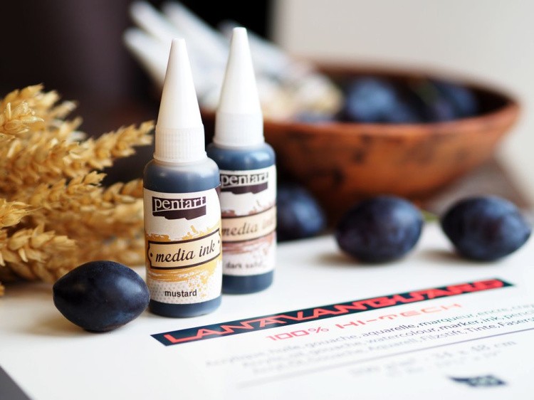 Алкогольные чернила лиловые (Lilac) 20 мл, Pentart — картинка 4