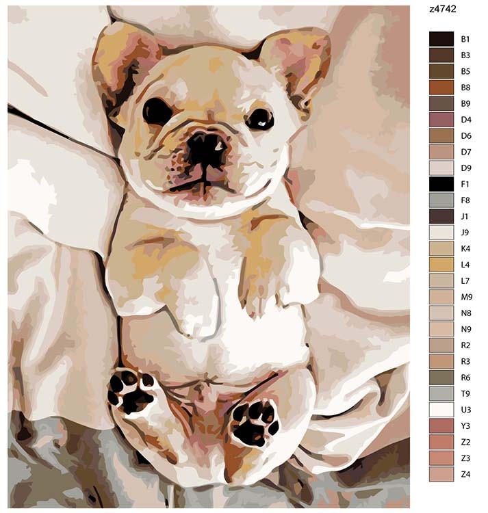 Картина по номерам «Милый щенок» — картинка 2