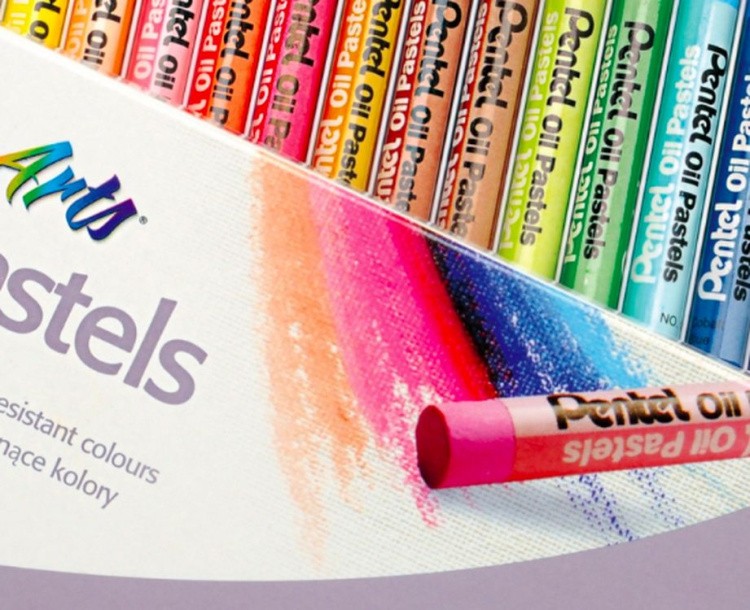 Пастель масляная Pentel Arts Oil Pastels, 16 цв. — картинка 4