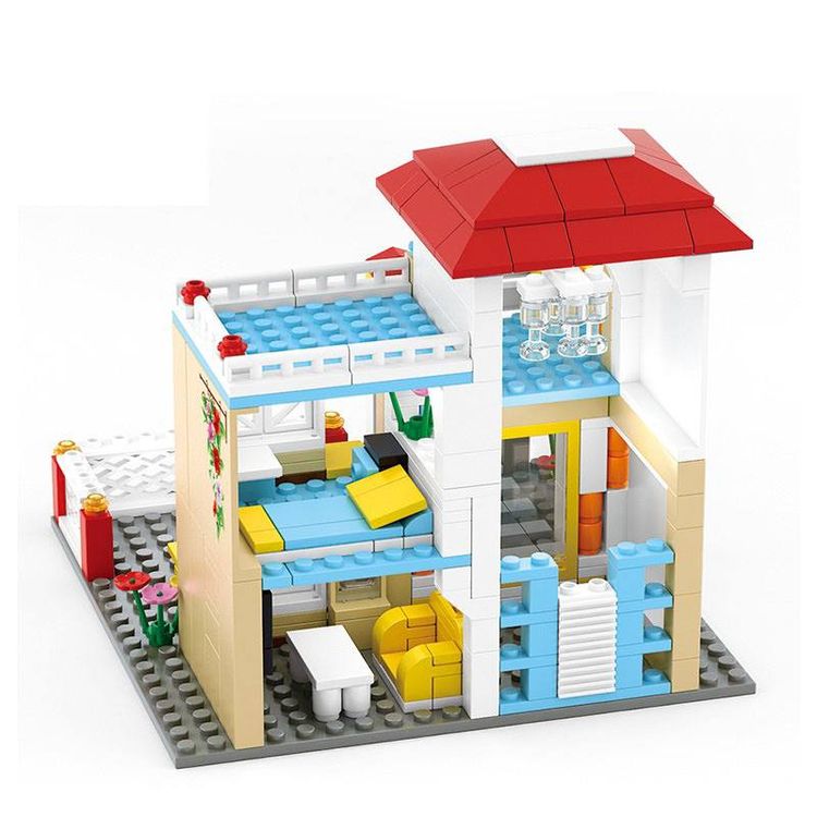 Конструктор «Розовая мечта. Загородный дом», 380 деталей — картинка 2